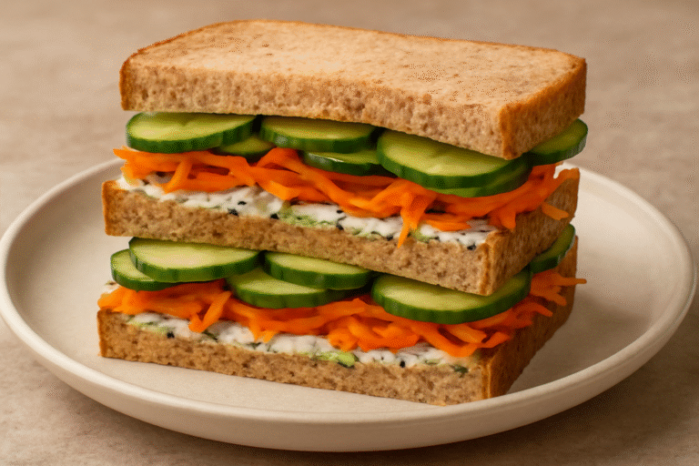 Cucumber Carrot Sandwich
