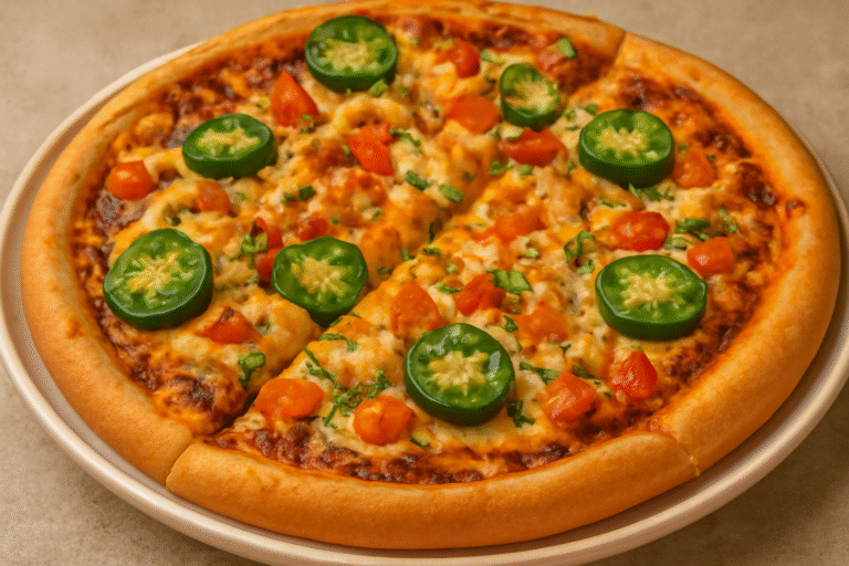 Easy Chicken Chili Pizza